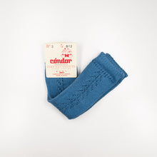 Load image into Gallery viewer, Condor Knee-High Socks - Side Openwork Pastel
