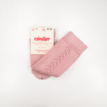 Load image into Gallery viewer, Condor Knee-High Socks - Side Openwork Pastel

