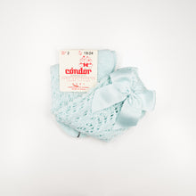 Load image into Gallery viewer, Condor Knee-High Socks - Openwork with Bow Pastel
