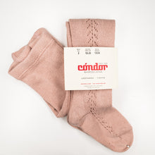 Load image into Gallery viewer, Condor Tights - Side Openwork Pastel
