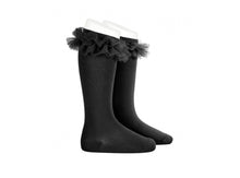 Load image into Gallery viewer, Condor Knee High Socks - Tulle Ruffle
